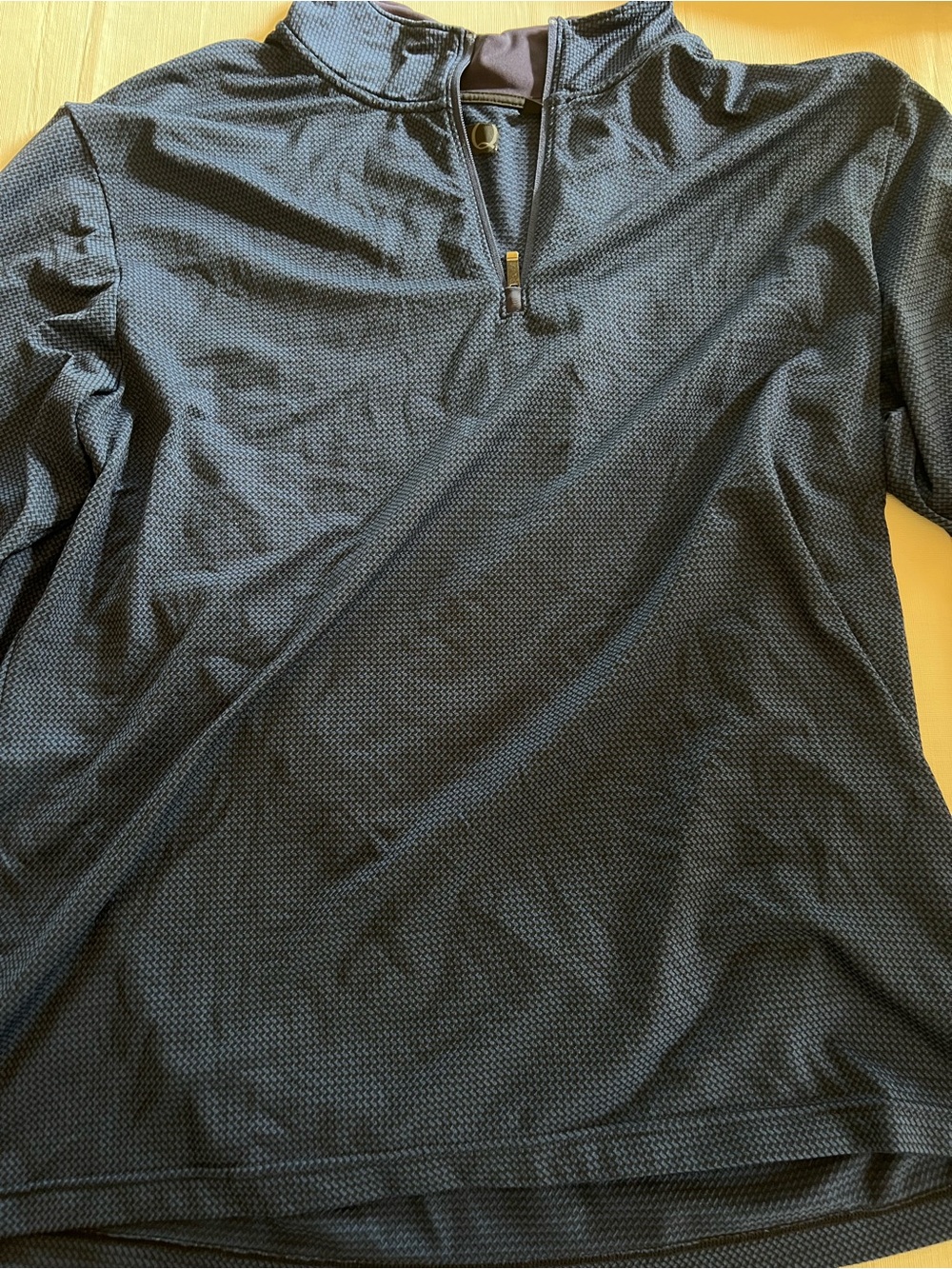 Quieti Men’s Blue Quater Zip Long Sleeve Pullover XXL